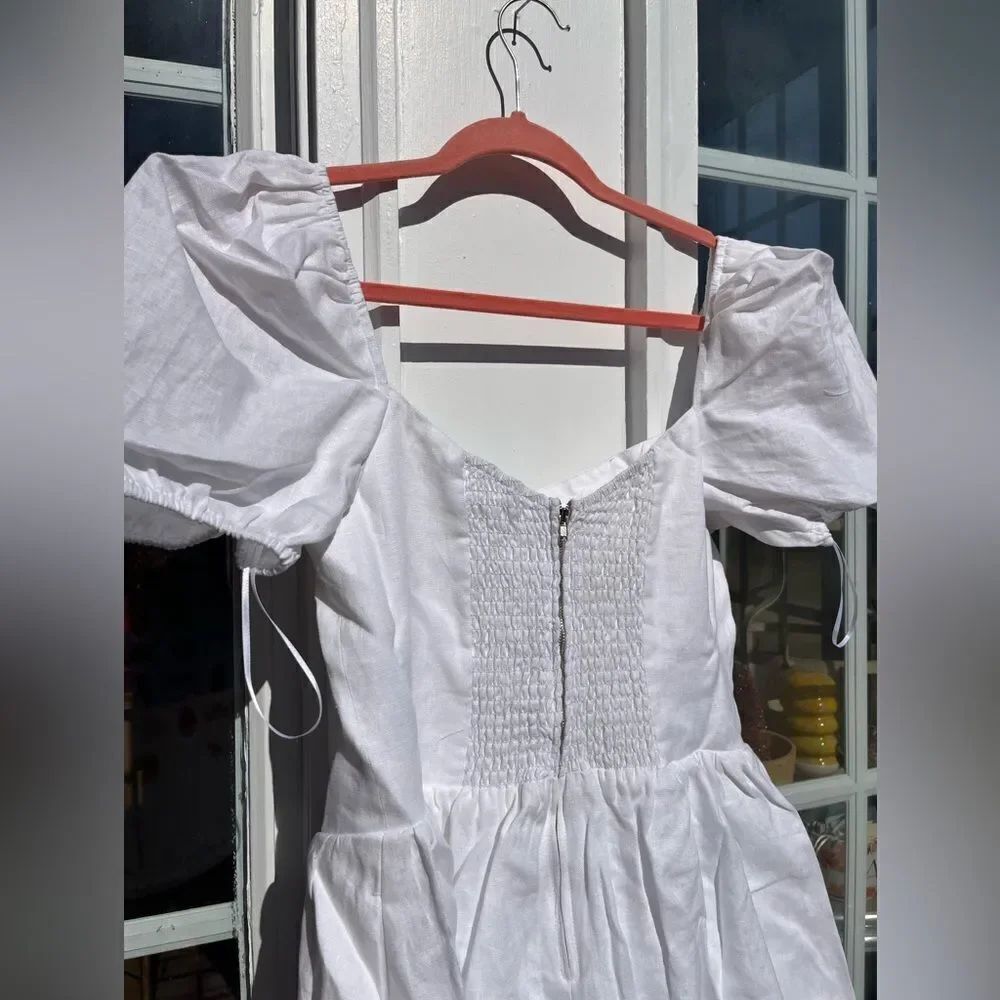 Reformation Davila Linen Midi Dress NWT - Picture 12 of 13